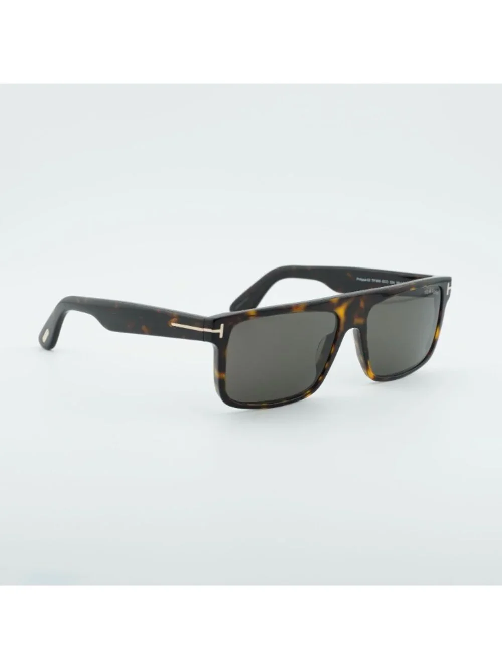 Tom Ford Philippe-02 FT0999 52A Sunglasses Havana Square Frame, Smoke Lenses